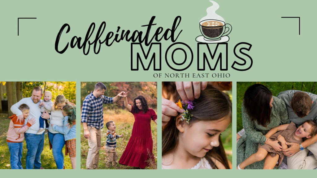 caffeinated moms of northeast ohio facebook group page logo